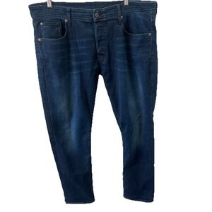 G-Star Jeans Raw Denim 3301 Straight Tapered Mens Size 38x30